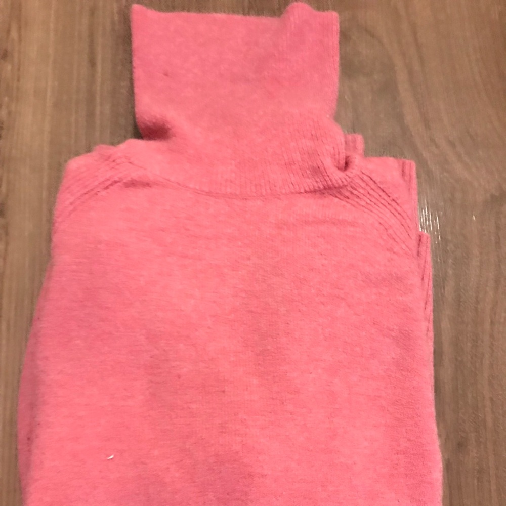 J Crew Cashmere Turtleneck Pink M